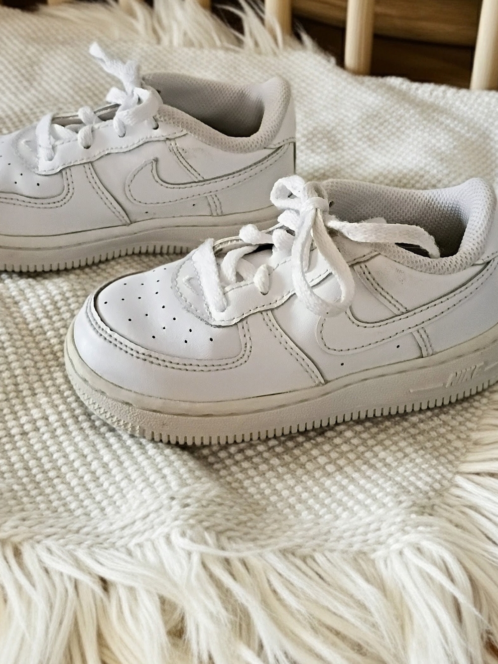 Nike Kids White Athletic Sneakers - Classic Low-Top